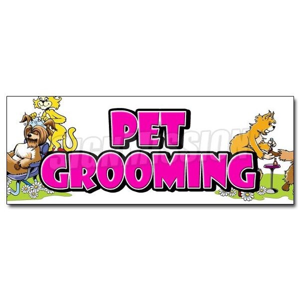 Signmission PET GROOMER DECAL sticker dog grooming clippers kennel vet boarding groom, D-12 Pet Grooming D-12 Pet Grooming - main